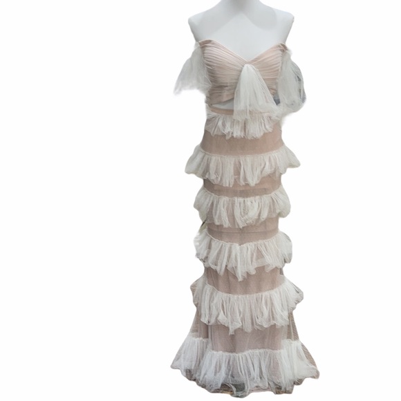 Portia & Scarlett PS2010 Tiered Ruffle 2 pc gown - Picture 3 of 9